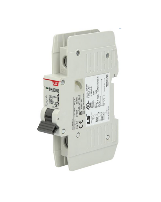 0626043563, 10A 1-Pole Circuit Breaker, LS Electric BK63HU-1P-C10A