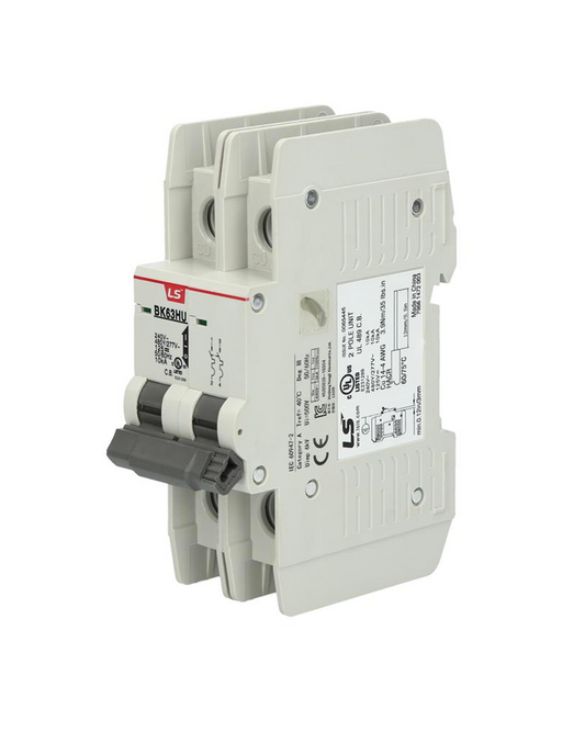 0627049763, 10A 2-Pole, 480/277V, UL489 Circuit Breaker, LS Electric BK63HU-2P-C10A