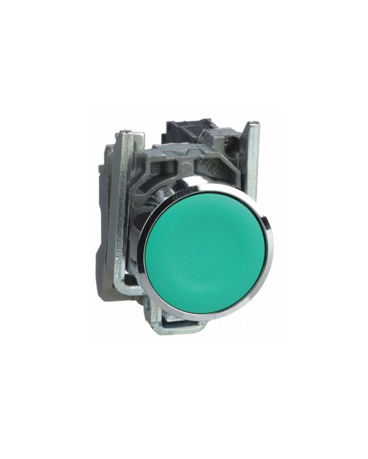 Schneider XB4BA31 22mm Push Button, Green with 1NO contact